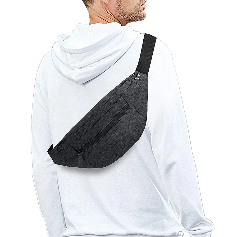Crossbody Fanny Pack Bag, Unisex Waist Bag, Fashion Travel  Sports Chest Bag