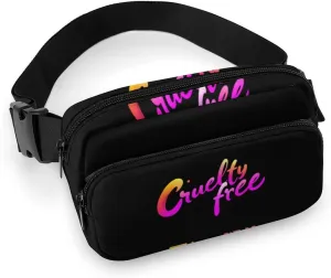 Cruelty Free Animal Protection Hands-Free Fanny Packs Womens Mens Waist Pack Wallets Purse Mini Belt Bag
