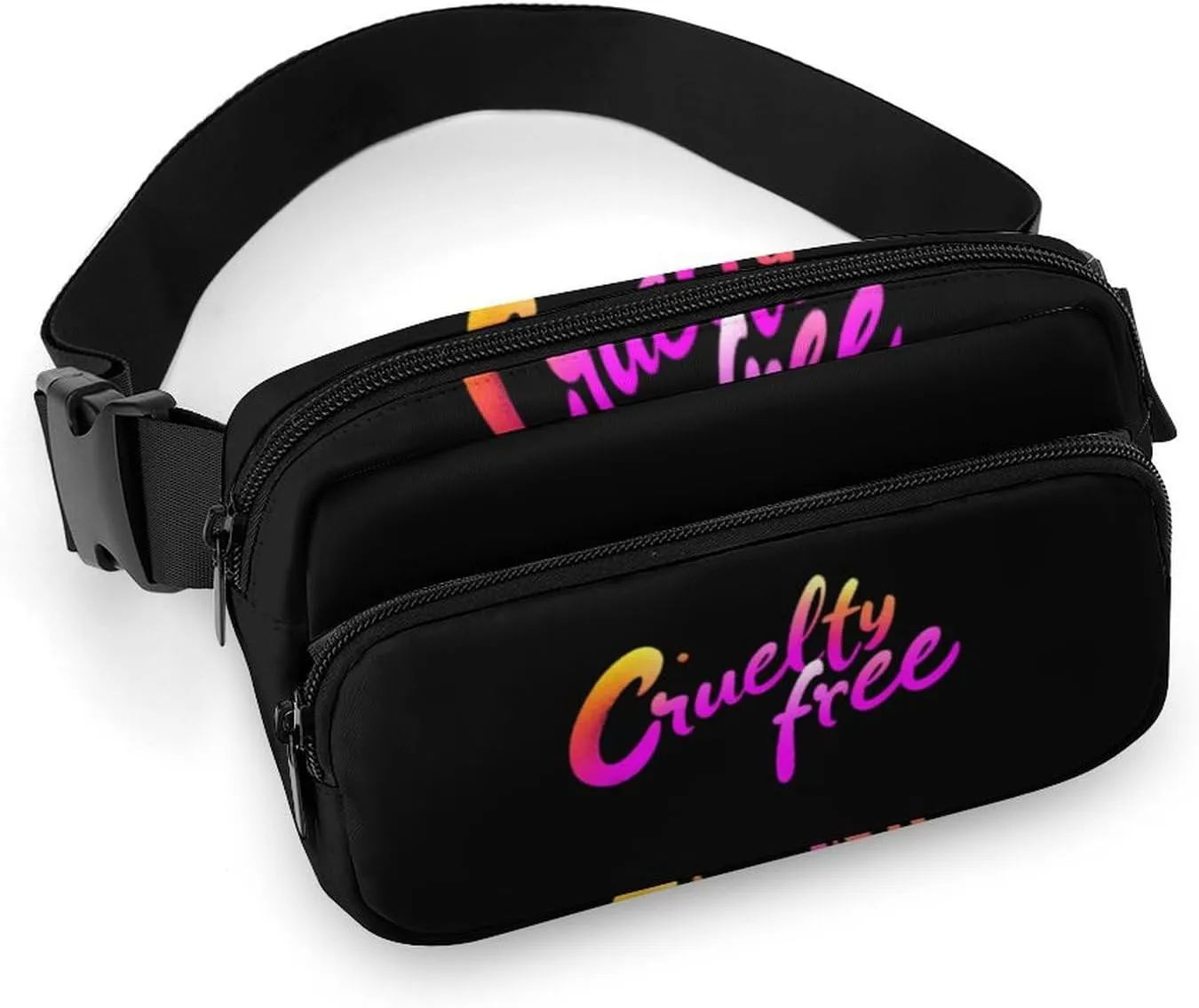 Cruelty Free Animal Protection Hands-Free Fanny Packs Womens Mens Waist Pack Wallets Purse Mini Belt Bag