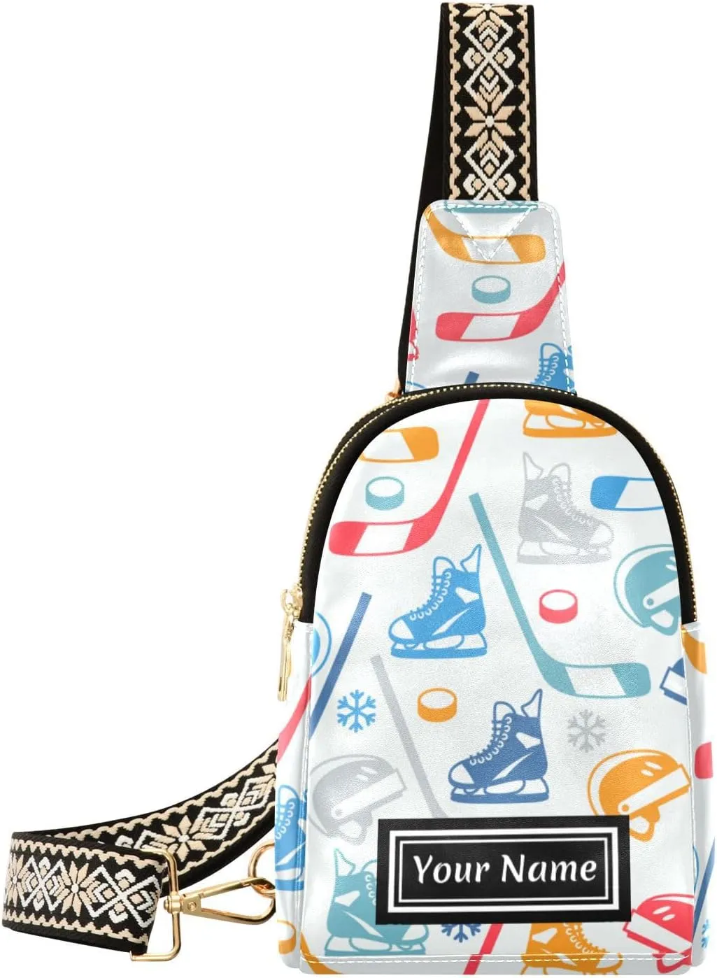 Custom Sling Bag for Women Cute Personalized Leather Crossbody Shoulder Bags Chest Bag