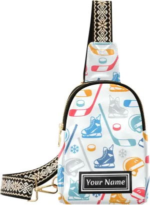 Custom Sling Bag for Women Cute Personalized Leather Crossbody Shoulder Bags Chest Bag