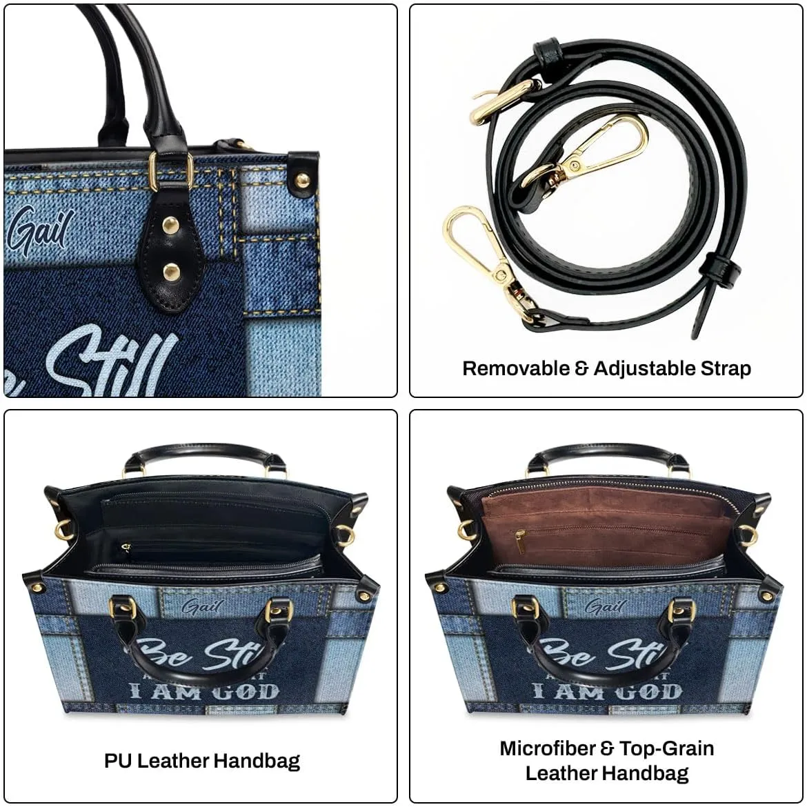Customized Leather Handbags For Women - Christmas Gifts For Women - Christian Gift