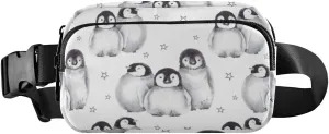 Cute Baby Penguins Fanny Pack for Women Men Crossbody Belt Bag Fashion Waist Packs Purse with Adjustable Strap Bumbags for Outdoors Shopping Traveling
