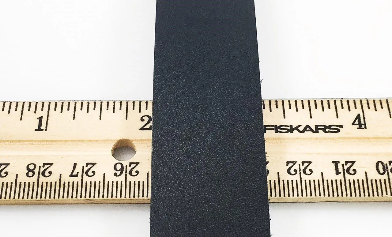Dangerous Threads Black Latigo Leather Strip 1" x 72" Belt Blank