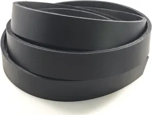 Dangerous Threads Black Latigo Leather Strip 1" x 72" Belt Blank