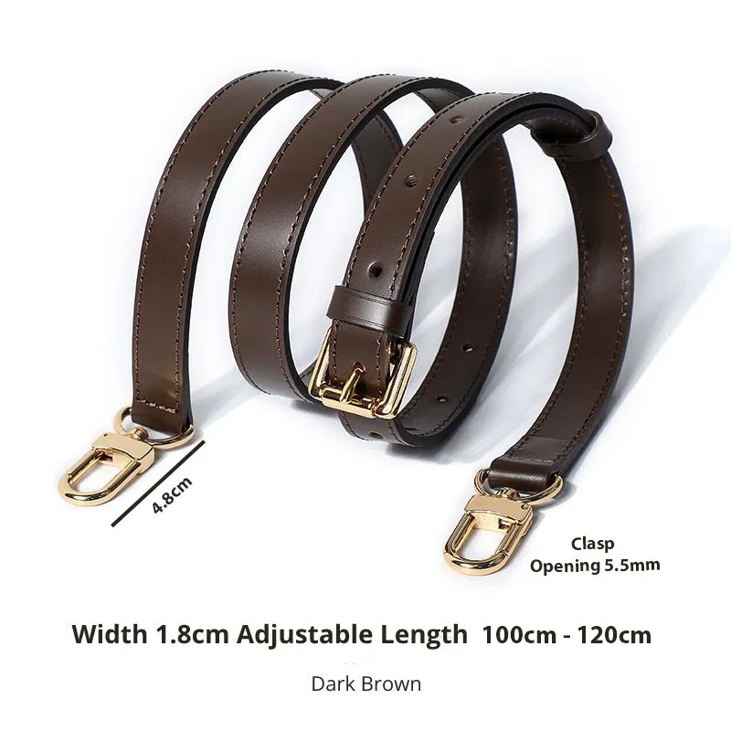 Dark Brown Replacement Leather Bag Straps