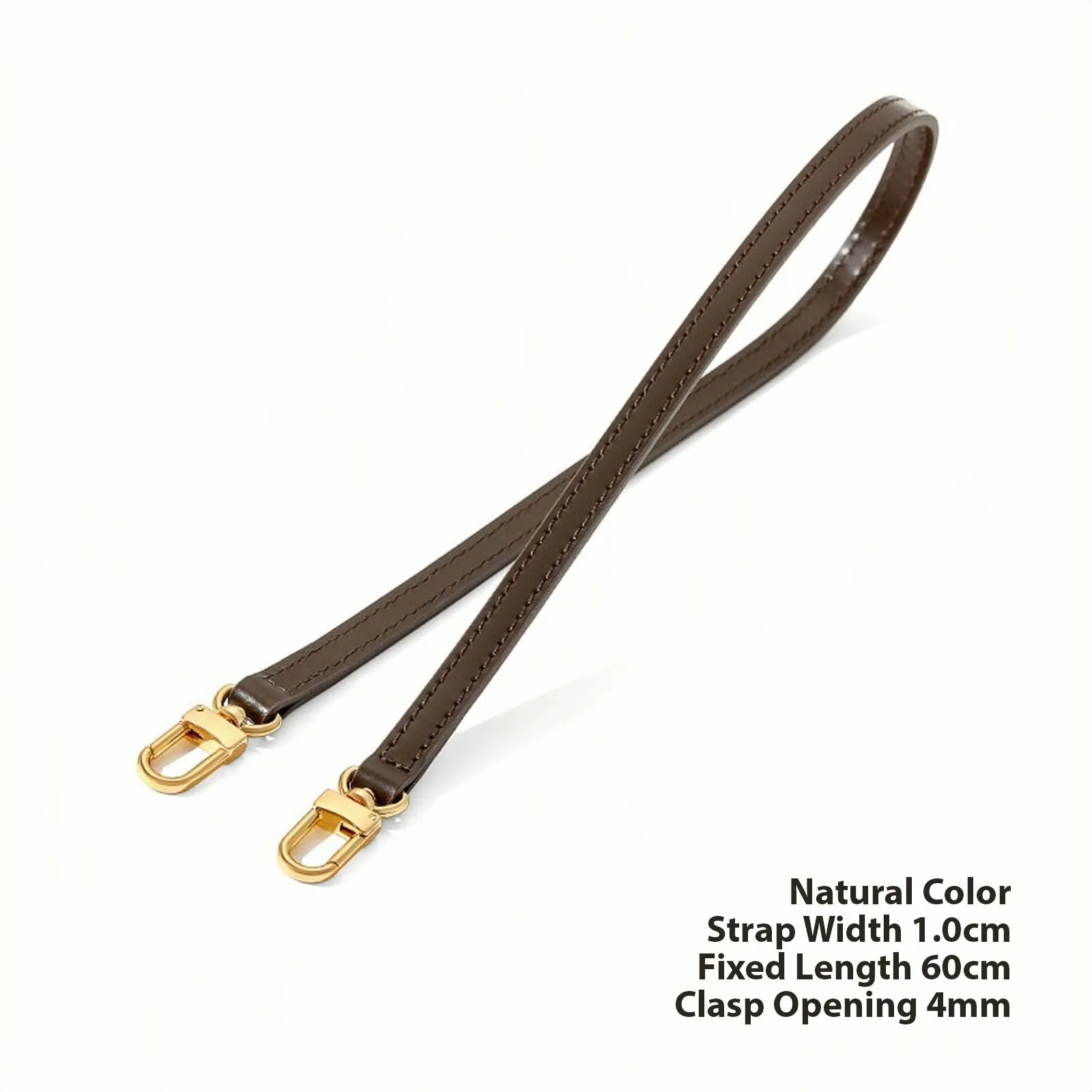 Dark Brown Replacement Leather Bag Straps