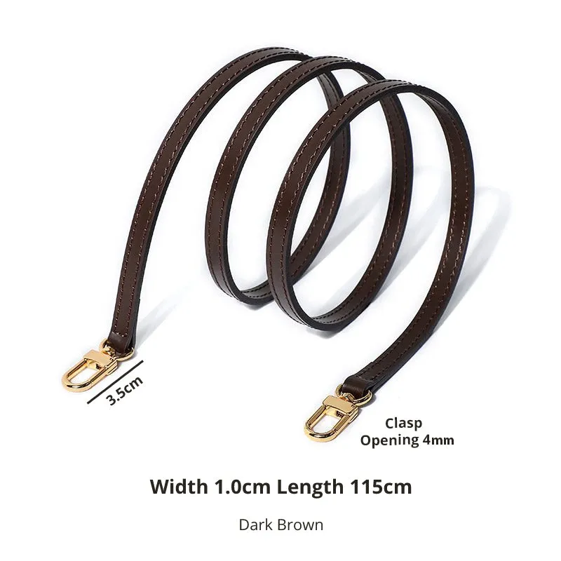 Dark Brown Replacement Leather Bag Straps