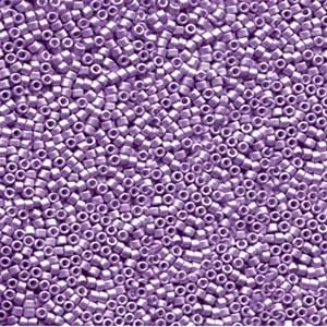 DB 1185, Galvanized Semi-Frosted Eggplant - Miyuki Delica Beads - Size 11 - 5 grams - Japanese Cylinder Seed Beads - Wholesale & Retail