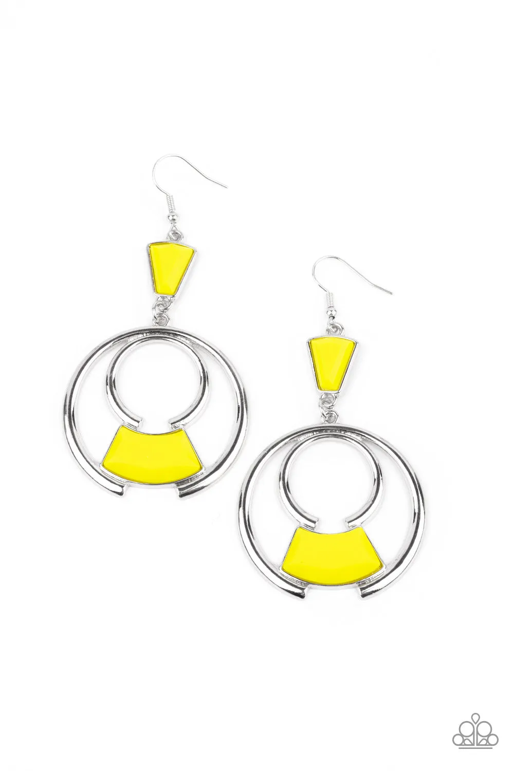 Deco Dancing - Yellow Earring