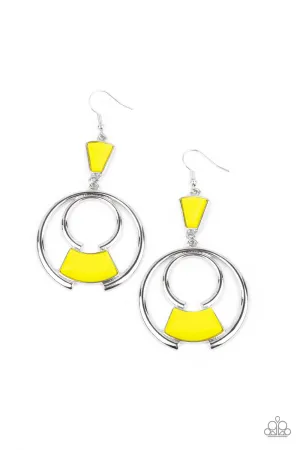 Deco Dancing - Yellow Earring