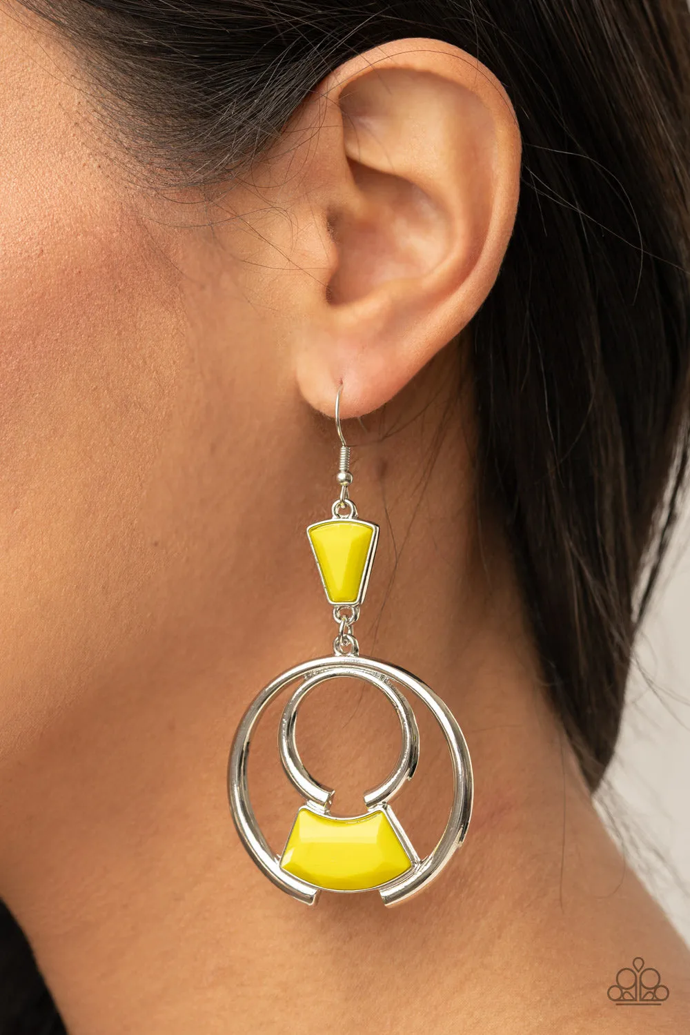 Deco Dancing - Yellow Earring