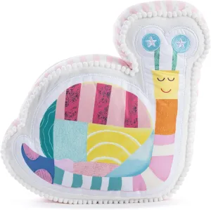 DEMDACO Katy Ellis Collection 10 x 11 Inch Soft Polyester Stuffed Animal Plush, Colorful, Patchwork Snail