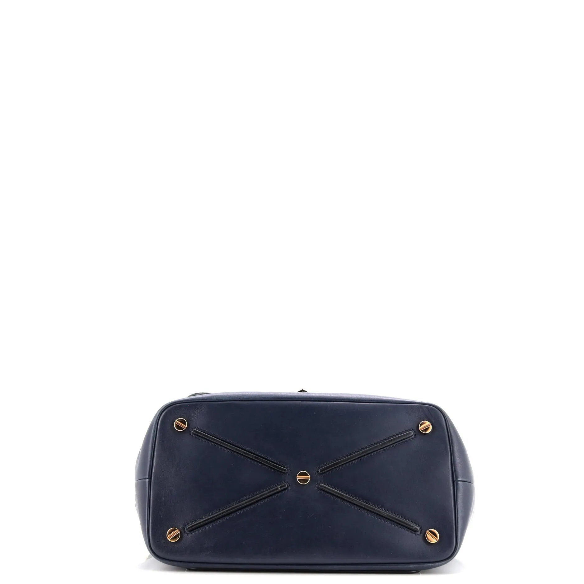 Demilune Flap Satchel Leather Medium