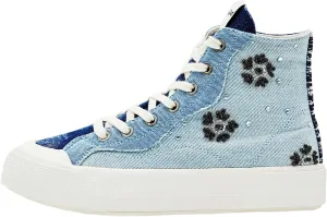 Desigual Women's Shoes 4 Woman Fabric Sneakers High