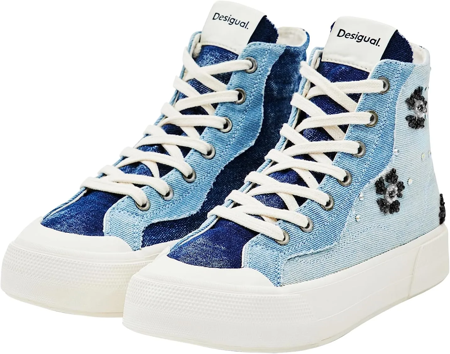 Desigual Women's Shoes 4 Woman Fabric Sneakers High