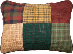 Donna Sharp Campfire Square Quilted Patchwork Cotton King Sham