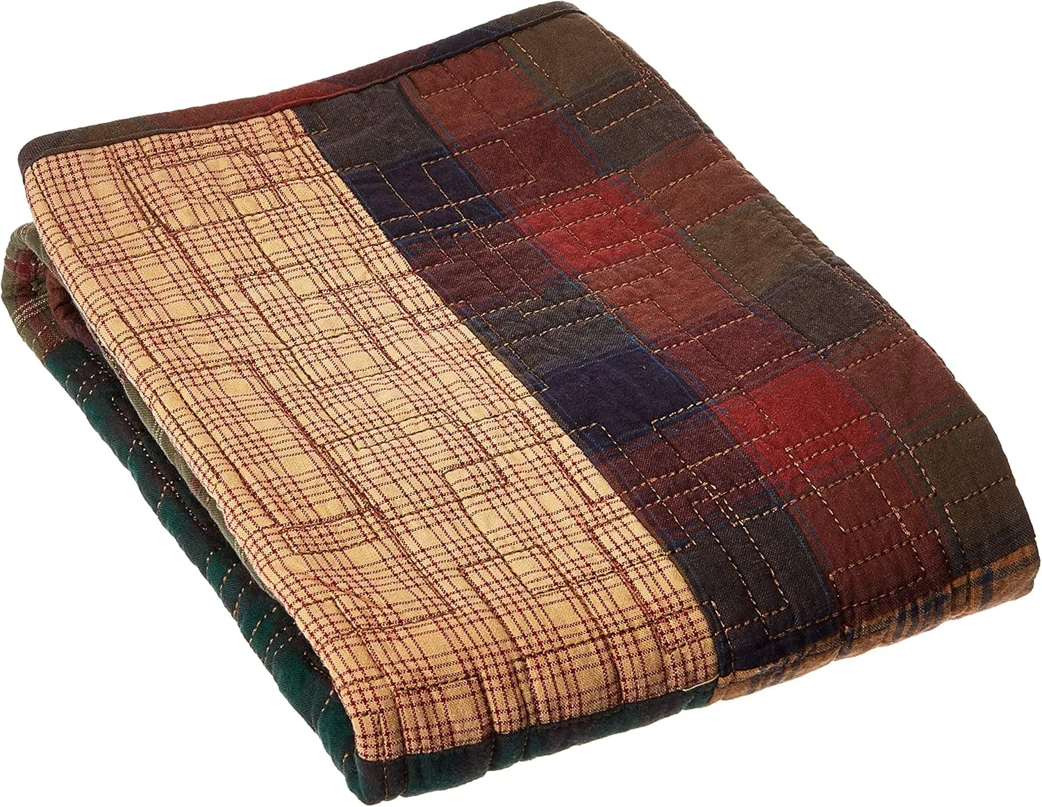 Donna Sharp Campfire Square Quilted Patchwork Standard Sham