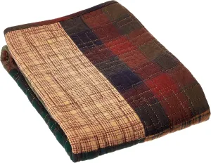 Donna Sharp Campfire Square Quilted Patchwork Standard Sham