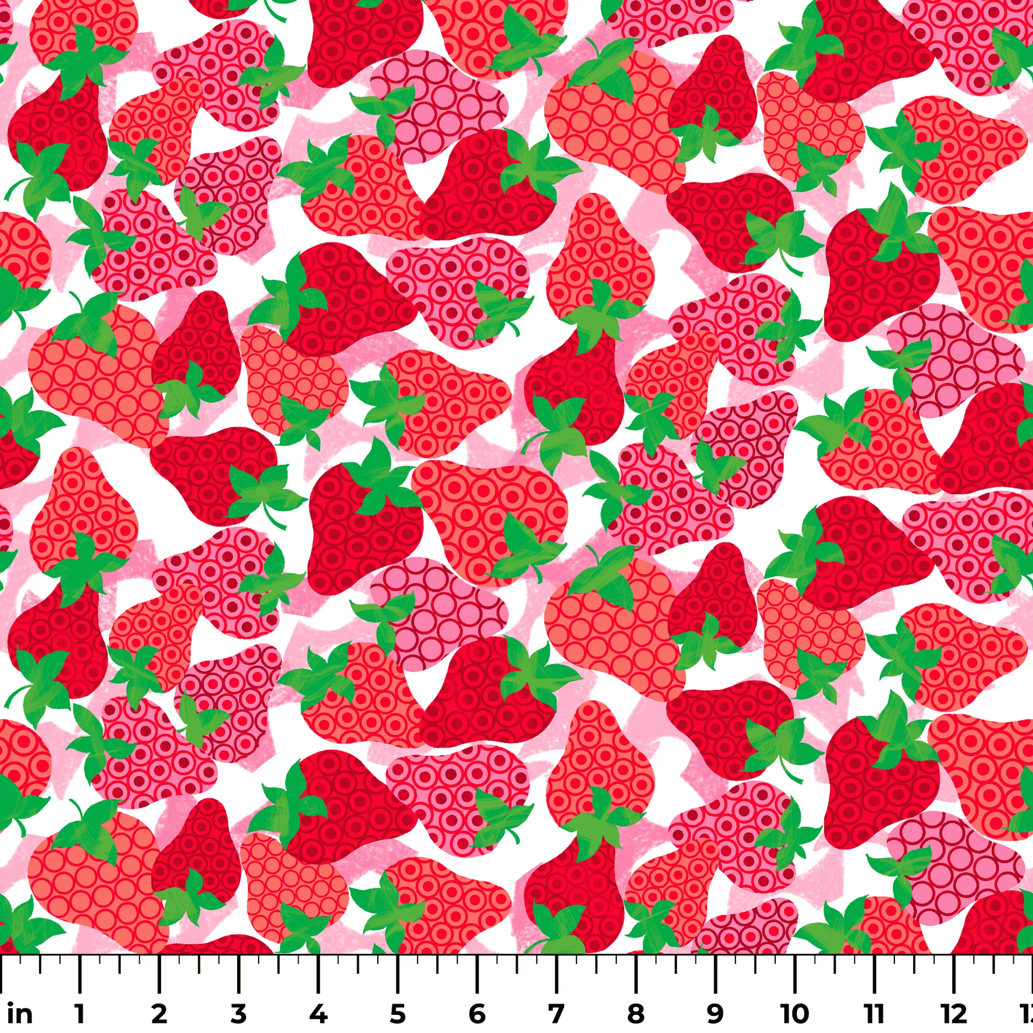 Dotted & Delicious - Playful Strawberry Fabric
