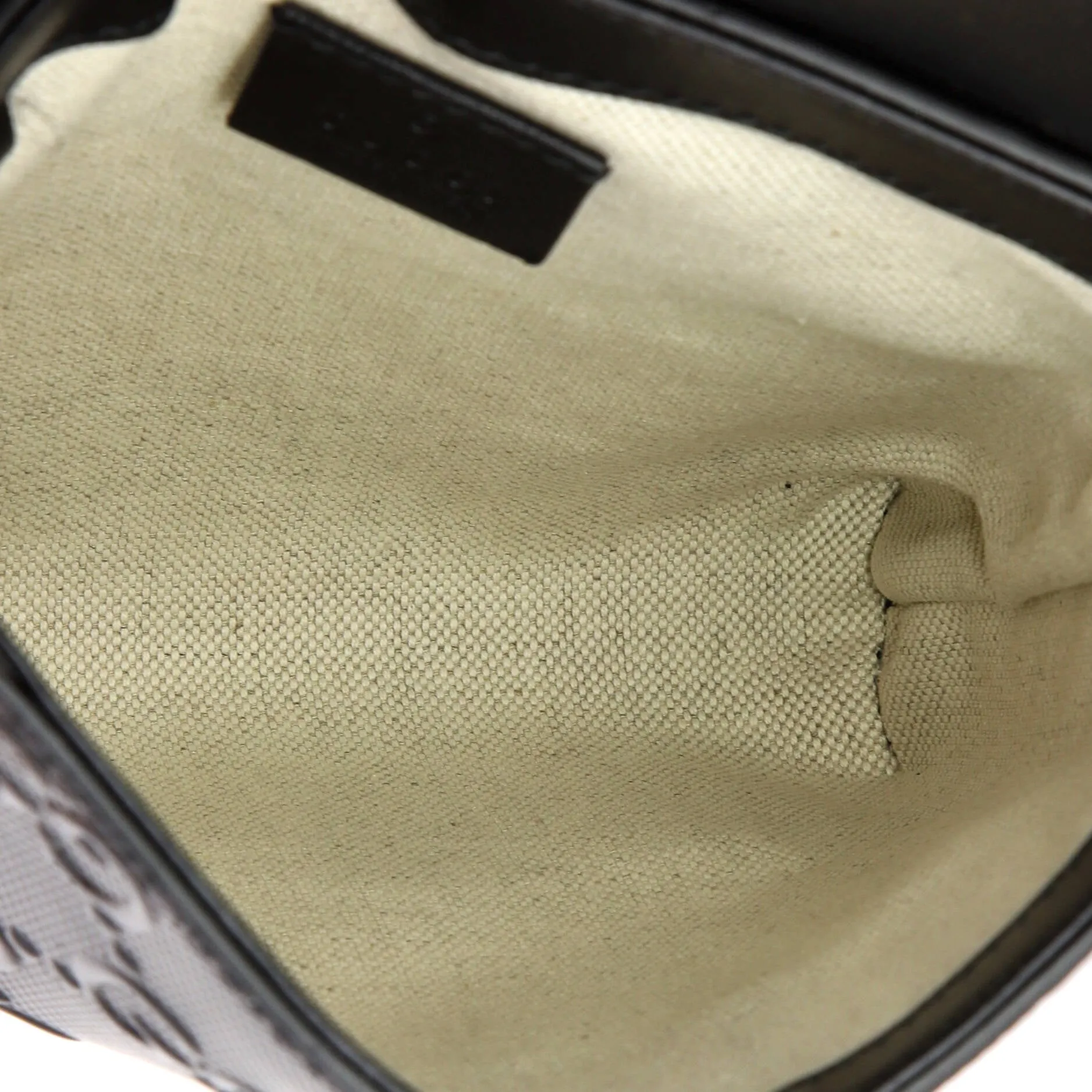 Double Belt Bag GG Embossed Perforated Leather