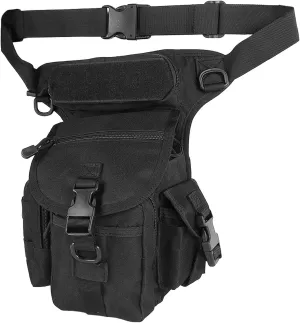 Drop Leg Bag for Men, Removable Leg Harness Bag Waist Fanny Pack with Multi Pocket for Hiking Climbing Cycling Fishing Riding Travel