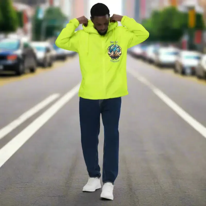 Earth Day Explorations Lightweight Zip Windbreaker