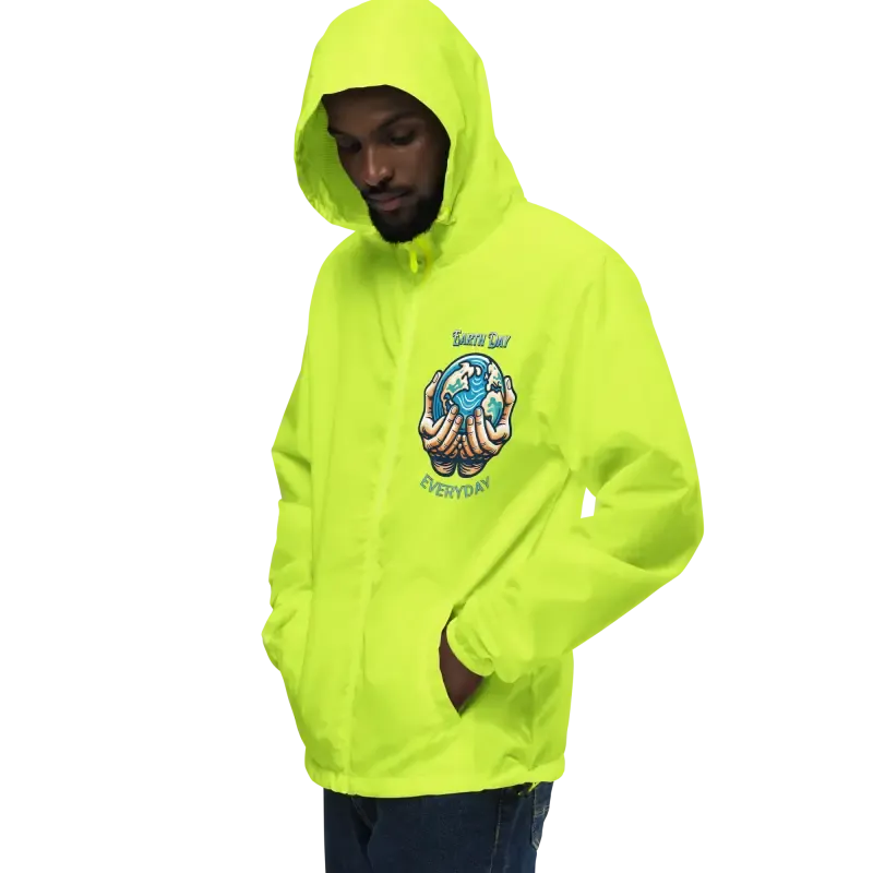 Earth Day Explorations Lightweight Zip Windbreaker