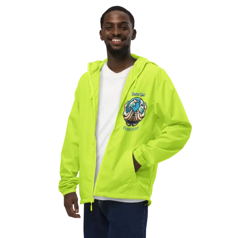 Earth Day Explorations Lightweight Zip Windbreaker