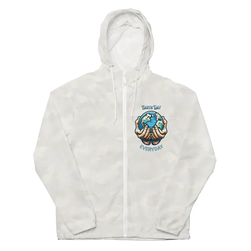 Earth Day Explorations Lightweight Zip Windbreaker