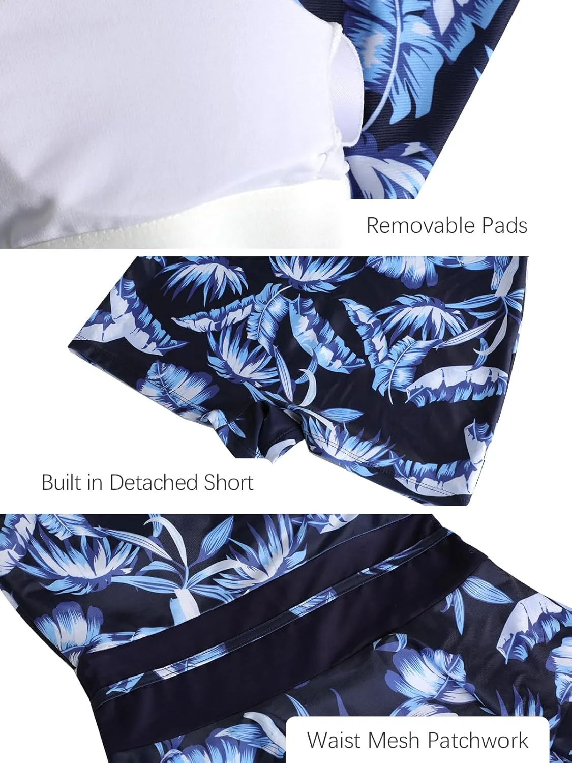 ECUPPER Women Long Sleeve Swim Dress Rash Guard Zip Front One Piece Swimsuits Modest Surfing Skirt Bathing Suit with Shorts