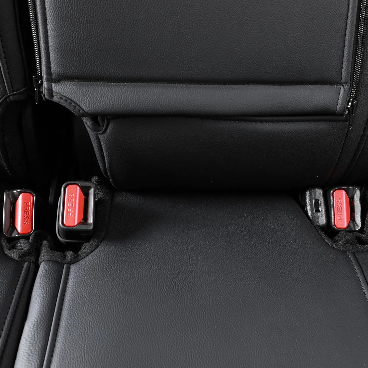 EKR Custom Fit CRV Seat Covers for Select Honda CRV 2017 2018 2019 2020 2021 2022 - Full Set, Leather (Black/Tan)