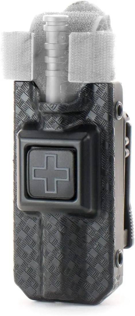 Eleven 10 Rigid TQ Case for C-A-T Tourniquet, Basketweave, Belt Attachment