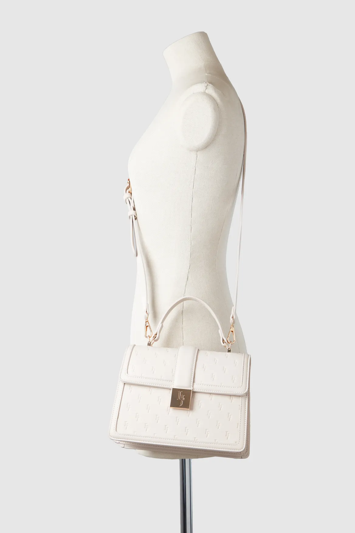 Embossed Top Handle Bag