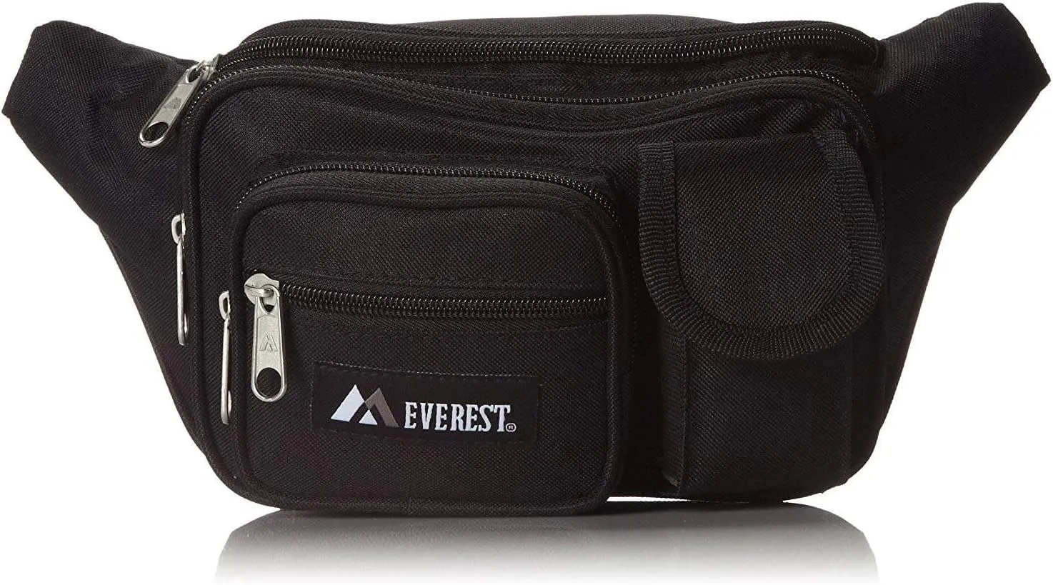Everest 044MDH Multiple Pocket Fanny Pack (Price/Each), Everest Fanny Pack-Black