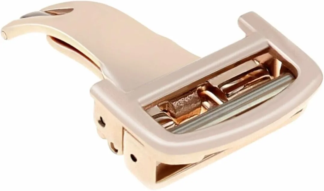 Ewatchparts 16-18-20mm Deployment Band Buckle Clasp Compatible with Cartier Leather Or Rubber Watch Band Strap Stainless Steel