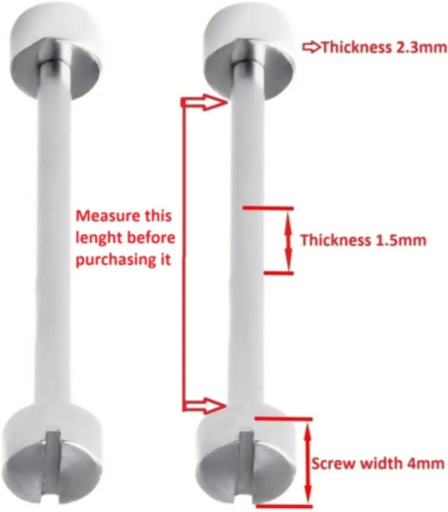Ewatchparts 2 Pcs Replacement Tube & Screw Pin Compatible with Invicta Watch Band Strap Lugs Stainless Steel