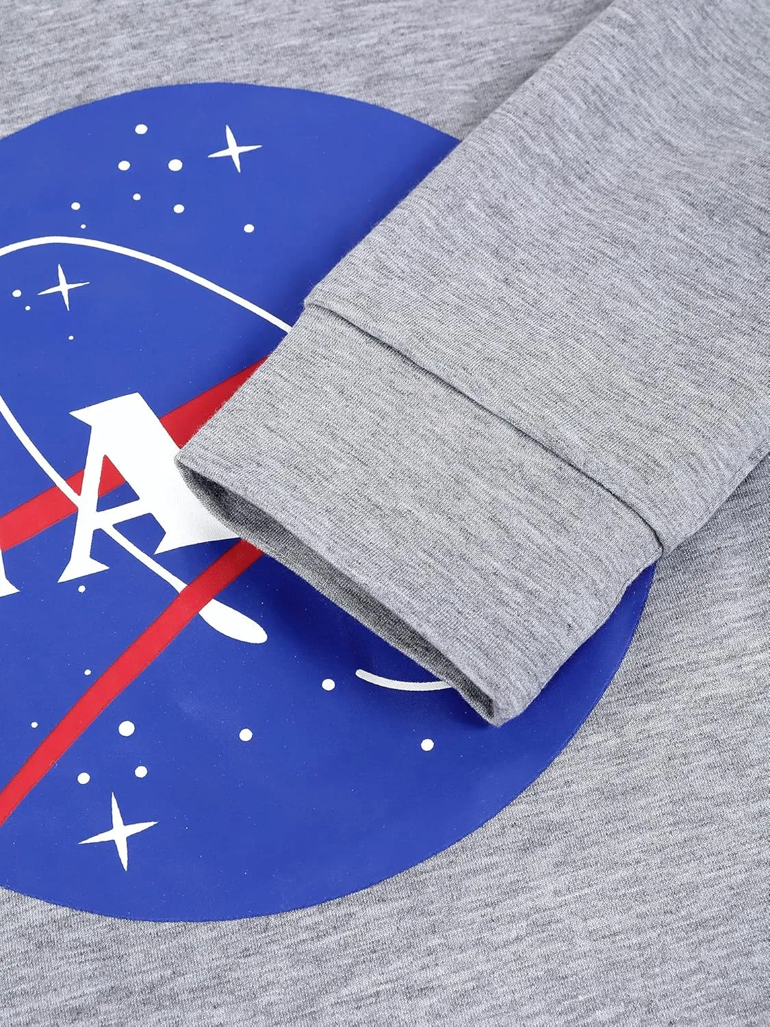 Ezcosplay Women Long Sleeve NASA Pullover Hoodie Space Graphic Sweatshirt with Pocket