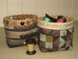 Fabric Baskets Pattern