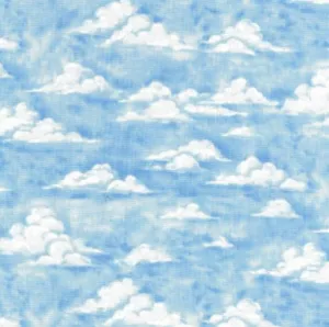 Fabric - Clouds - Light Blue Sky