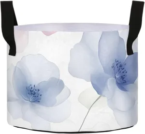 Fabric Plant Grow Bags-Pale Flowers, 7 Gallon Cloth Planting Pouch Flower Pot Thickened for Garden Vegetable Flower Planting