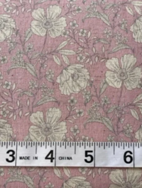 Fabric - Yuwa - (51) Floral on Pink