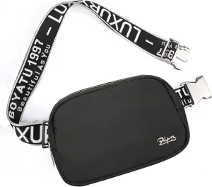 Fanny Pack Crossbody Belt Bag: Travel Fanny Pack For Women Fashion Waterproof Fanny Pack With Adjustable Shoulder Strap Nylon Materia Crossbody Belt Bag For Women