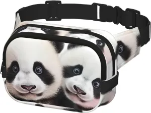 Fanny Pack for Men Women Crossbody Waist Bag Baby Pandas Belt Bag with Adjustable Strap Hip Bum Bag