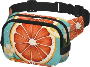 Fanny Pack for Men Women Crossbody Waist Bag Citrus Fruit Painting Belt Bag with Adjustable Strap Hip Bum Bag