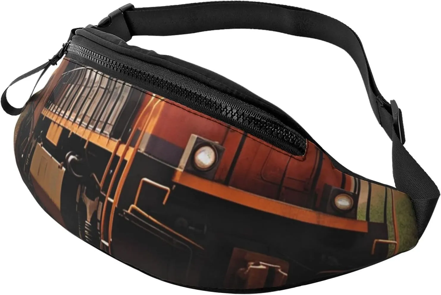 Fanny Pack for Men Women Crossbody Waist Bag Freight Train Belt Bag with Adjustable Strap Hip Bum Bag