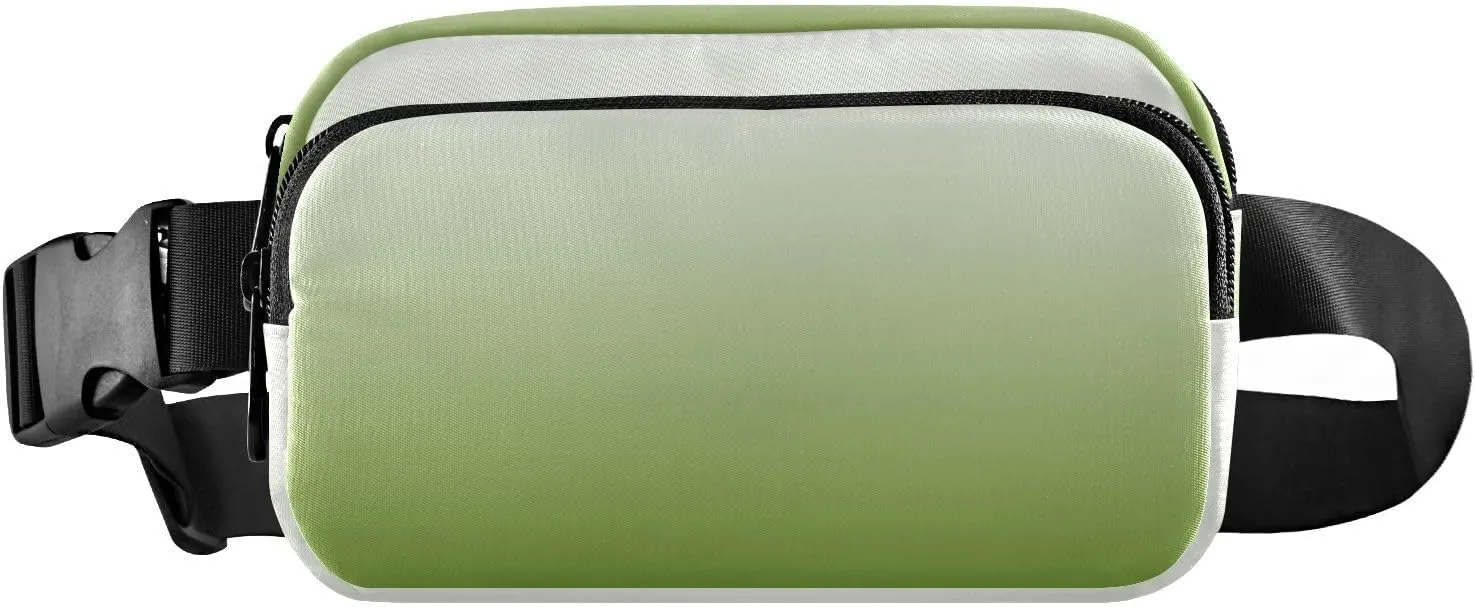 Fanny Pack for Women Men with Zipper Olive Drab Fashion Waist Pack, Small Cross Body bags for Running,Hiking,Cycling,Travel 20840-1