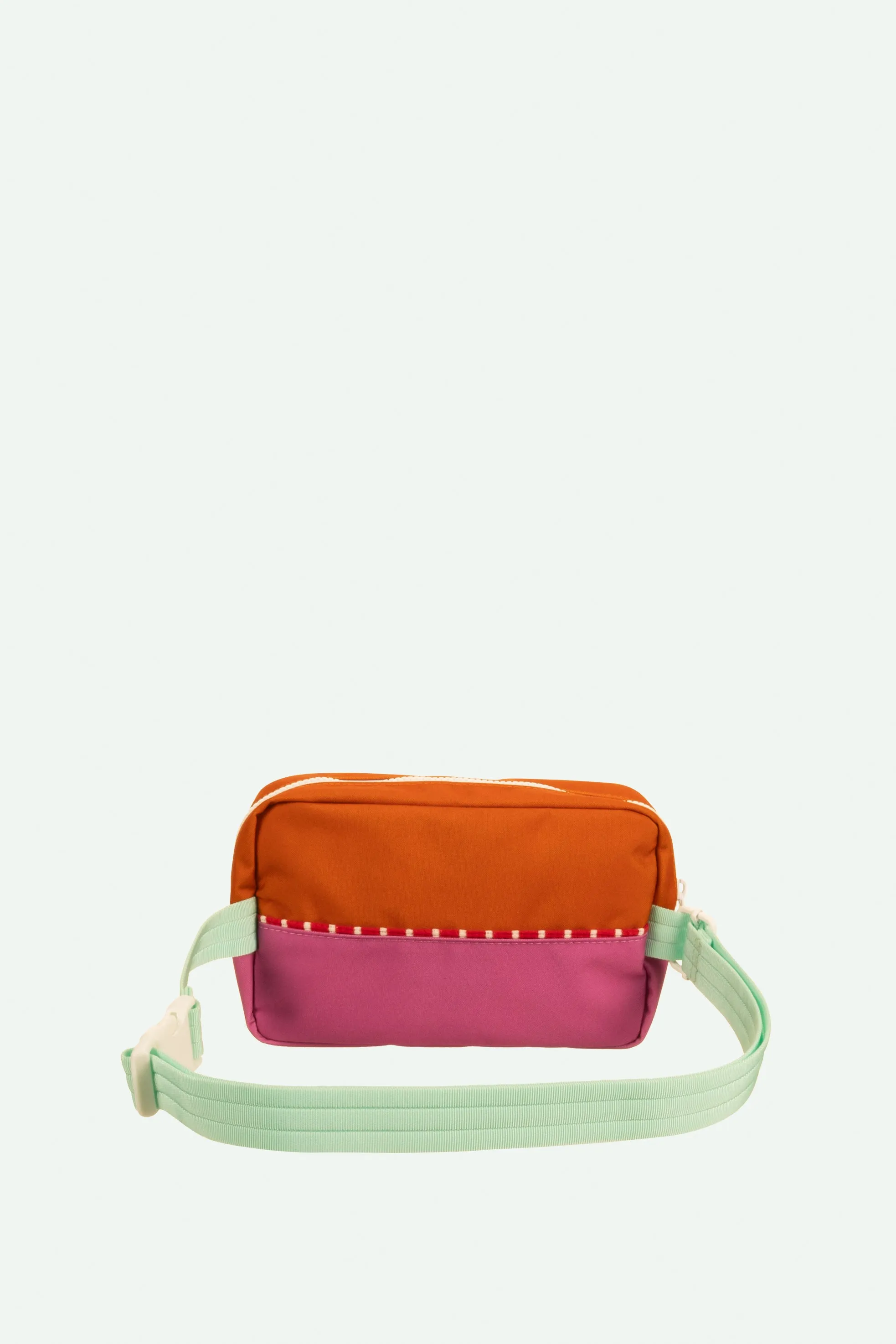 fanny pack large | better together | gravel orange   rosette pink