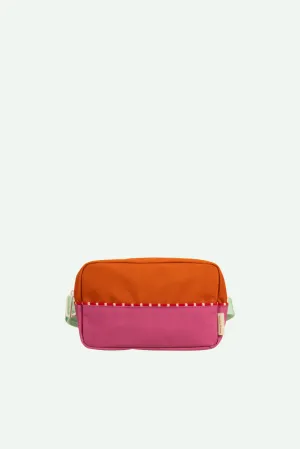 fanny pack large | better together | gravel orange   rosette pink