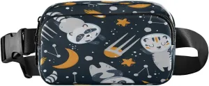 Fanny Packs for Women Men Cute Astronauts Raccoon Belt Bag Waterproof Fashion Waist Pack with Adjustable Strap Tiger Panda Waist Bag Hip Bumbags for Running Workout Travel Hiking Cycling